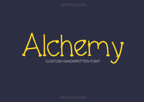 Alchemy: The Unique Display Font for Modern Branding