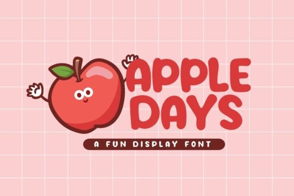 Apple Days: A Playful Display Font for Makers