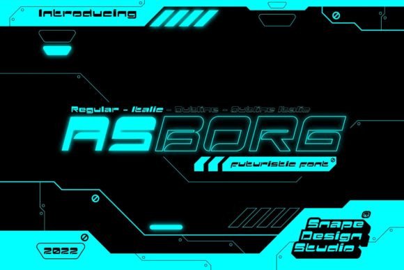 Asborg: A Futuristic Display Font for Bold Branding