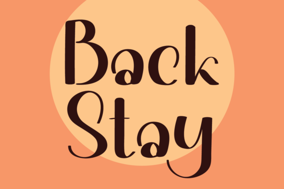 Back Stay: A Quirky Display Font for Modern Web Design