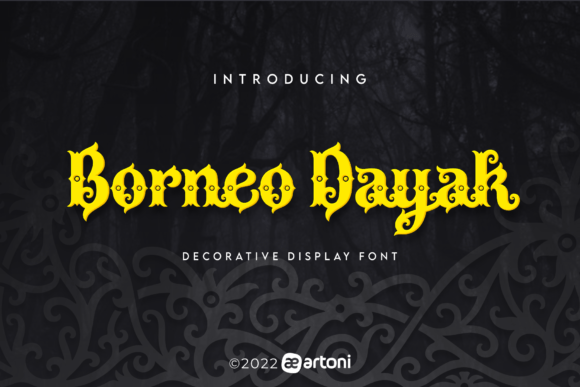 Borneo Dayak Font: A Bold Display for Cultural Branding
