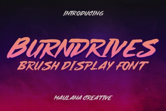Burndrives Font Review: Bold Brush Typography for Campaigns