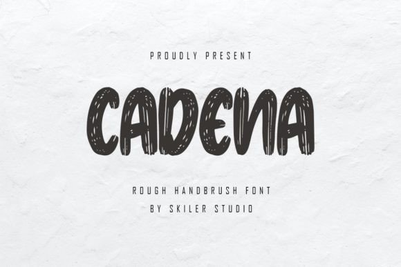 Cadena: The Textured Brush Font for Handmade Brands