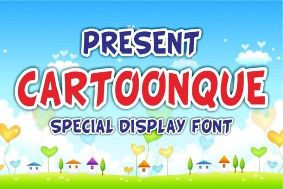 Cartoonque: A Modern Display Font for Digital Brands