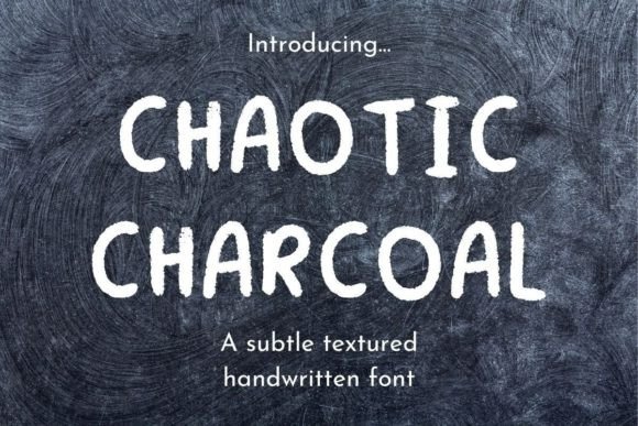 Chaotic Charcoal: A Playful Display Font for Makers