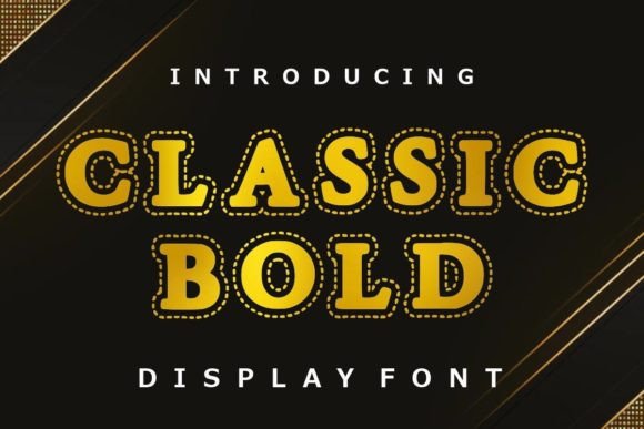 Classic Bold: The Retro Display Font for Makers