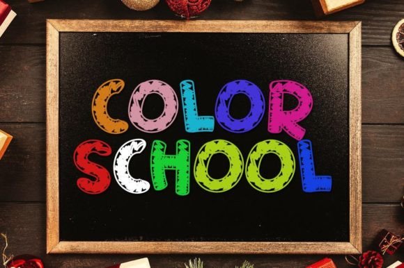 Color School: The Playful Display Font for Viral Content