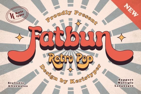 Fatbun: The Bold Retro Display Font for Scroll-Stopping Content