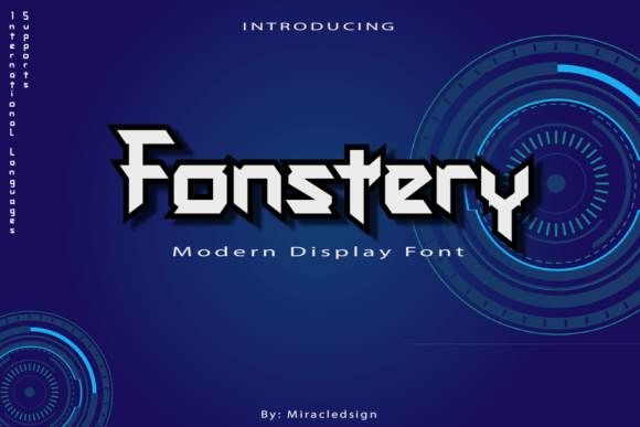 Fonstery: A Modern Display Font for Editorial Design