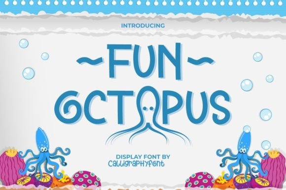 Fun Octopus: A Playful Display Font for Editorial Projects