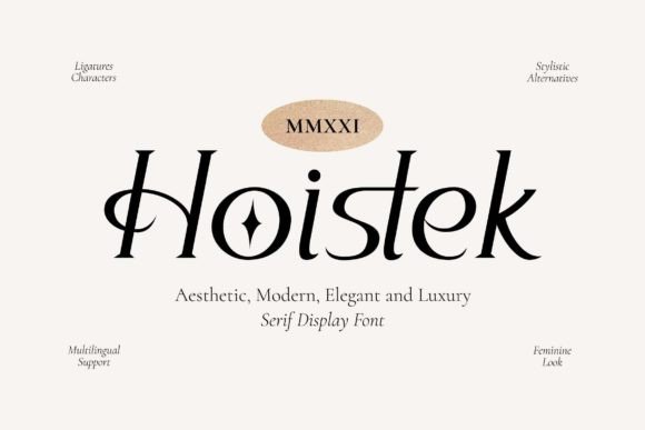 Hoistek: A Premium Serif Display Font for Branding