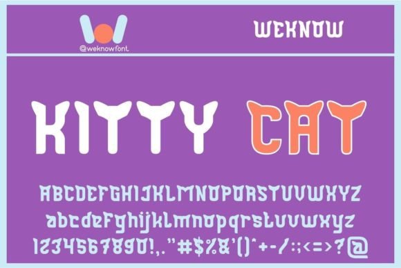 Kitty Cat: A Quirky Display Font for Makers