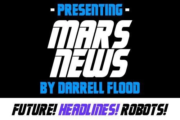 Mars News: A Futuristic Display Font for Makers