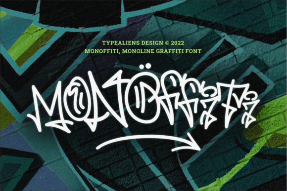Monoffiti: The Modern Graffiti Typeface for Bold Brands