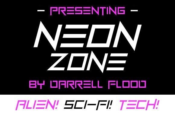 Neon Zone: The Ultimate Display Font for Futuristic Crafts