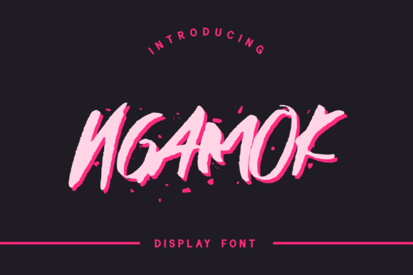 Ngamok: A Bold Display Font for Makers