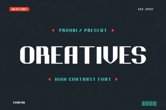 Oreatives: The Bold Display Font for Makers