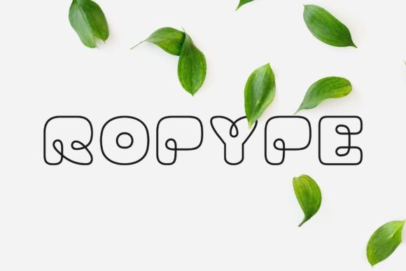 Ropype Font Review: A Bio Nature Line Typeface for Bold Branding