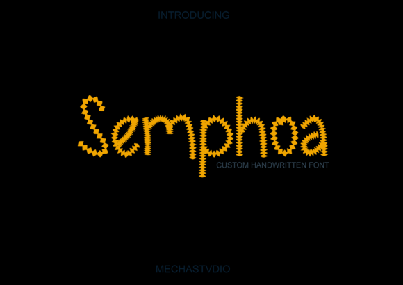 Semphoa: A Playful Display Font for Modern Branding