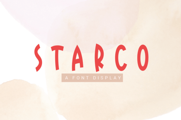 Starco: A Sweet Display Font for Digital Brands