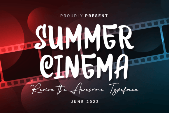 Summer Cinema: A Playful Display Font for Modern Editors