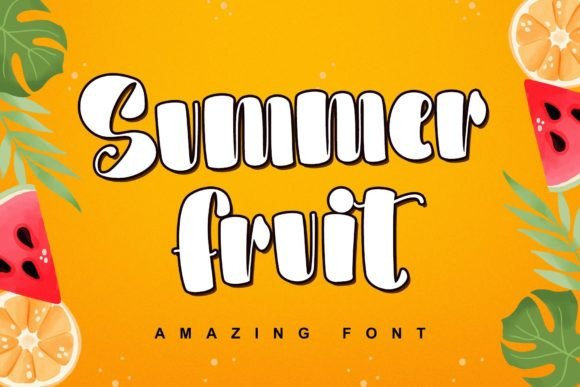 Summer Fruit: A Playful Display Font for Modern Branding