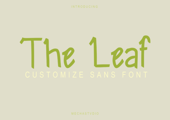 The Leaf: A Playful Display Font for Crafters